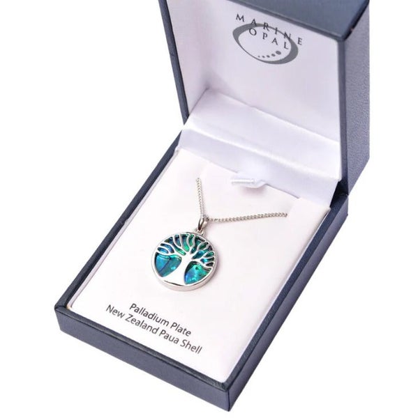 Paua Necklace - 'Tree Of Life' Carousel 2