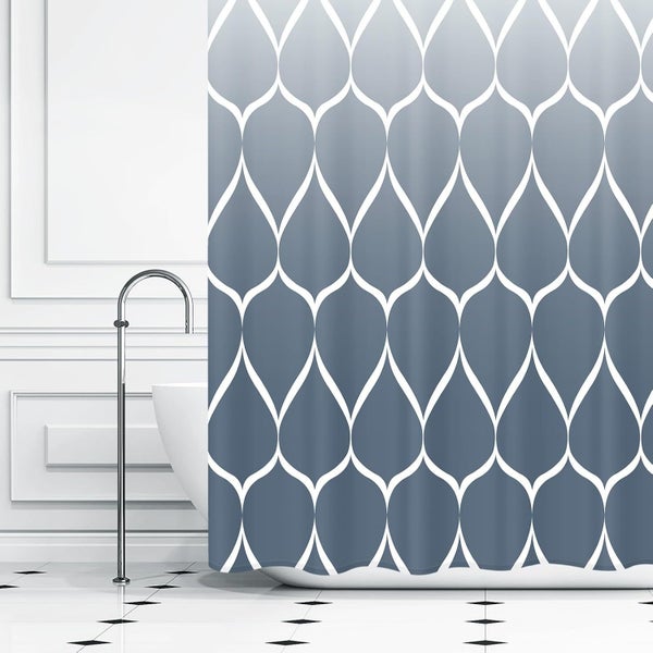 Shower Curtain, Waterproof Design and Polyester, Quick-Drying, Weighted Hem, Carousel 2