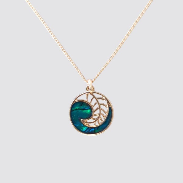 Jade Necklace - 'Round Fern' Carousel 1