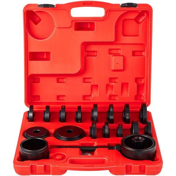 23 PCs Front Wheel Drive Bearing Removal Adapter Puller Pulley Tool Kit W/Case Carousel 1