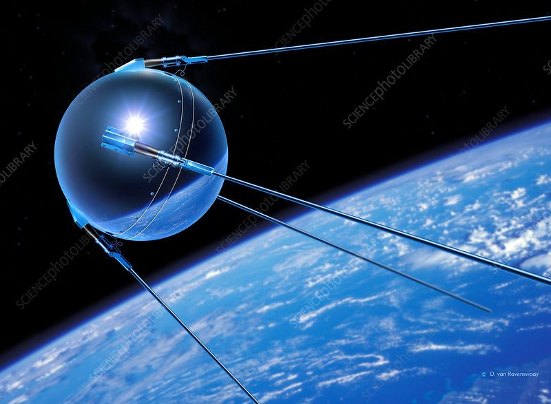 Sputnik satellite model Carousel 1