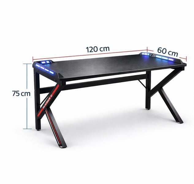RGB LED Computer Desk – Gaming Desk, Office Desk, Study Desk & Writing Table Carousel 4