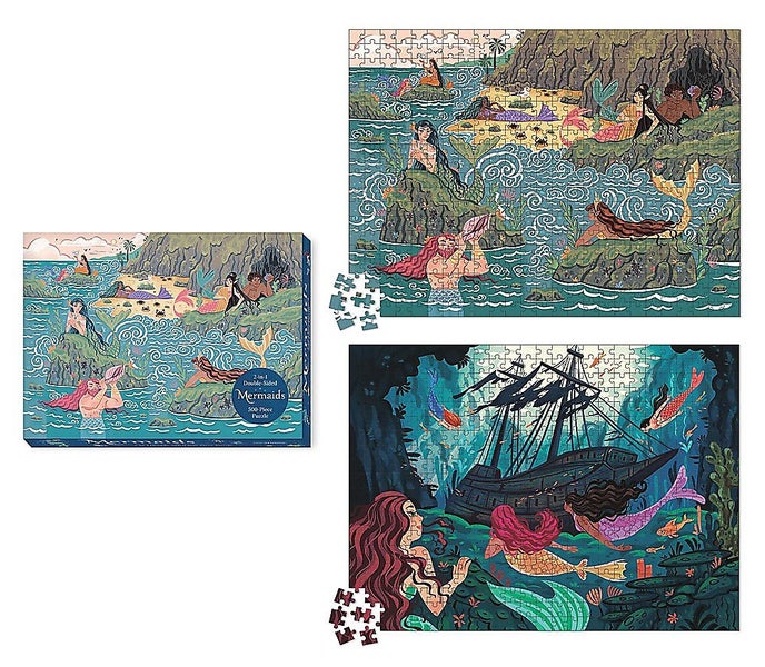 Mermaids 2-in-1 Double-Sided 500-Piece Puzzle Carousel 1