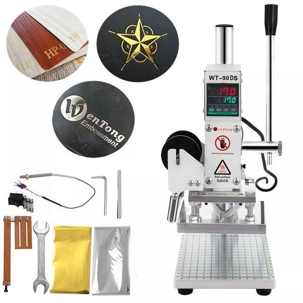 Hot Foil Stamping Machine 10x13cm Digital Embossing Bronzing Paper Holder Carousel 1