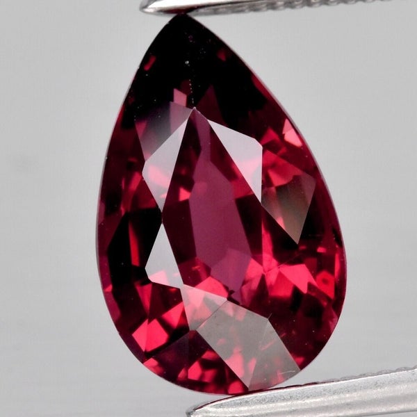 $1 RES * Buy Now $999.00 * 2.78ct Pear Reddish Purple Garnet Loose Gemstone Carousel 1