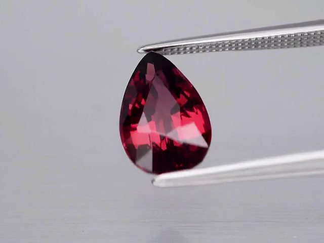 $1 RES * Buy Now $999.00 * 2.78ct Pear Reddish Purple Garnet Loose Gemstone Carousel 2