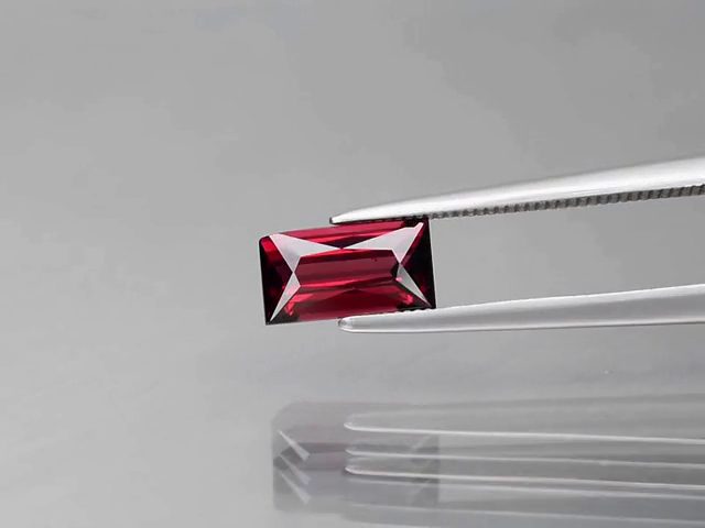 $1 RES * Buy Now $799.00 * 1.46ct Baguette Purplish Pink Garnet Loose Gemstone Carousel 2