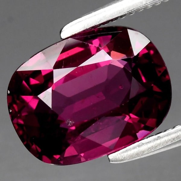 $1 RES * Buy Now $950.00 * 2.20ct CUSHION Purplish Pink Garnet Loose Gemstone Carousel 1