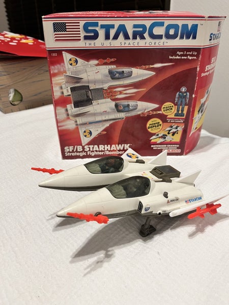 COLECO STARCOM SF/B STARHAWK Fighter Bomber with Original Box 1987 Carousel 2