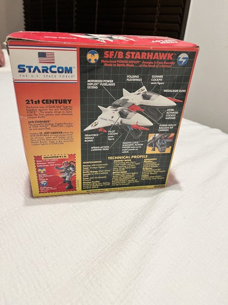 COLECO STARCOM SF/B STARHAWK Fighter Bomber with Original Box 1987 Carousel 5