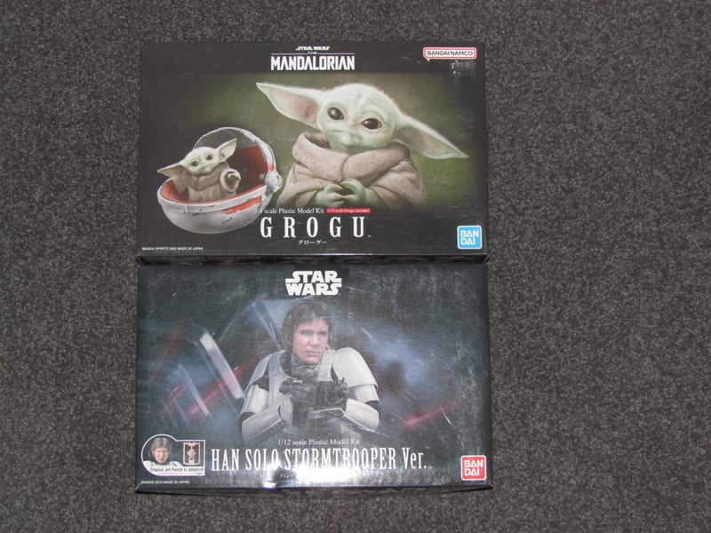Starwars Grogu and Han Solo Bandai Models Carousel 1