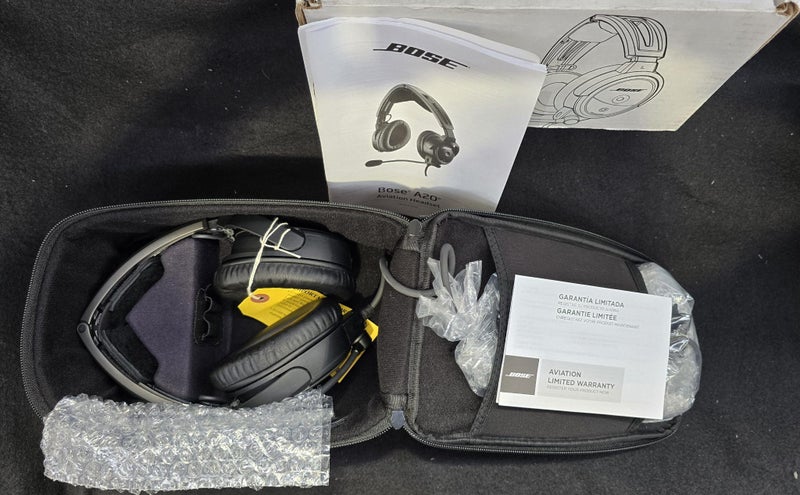 Bose A20 Fixed Wing Aviation Headset with Bluetooth ~Low Reserve~ (PU33 ) A Carousel 2