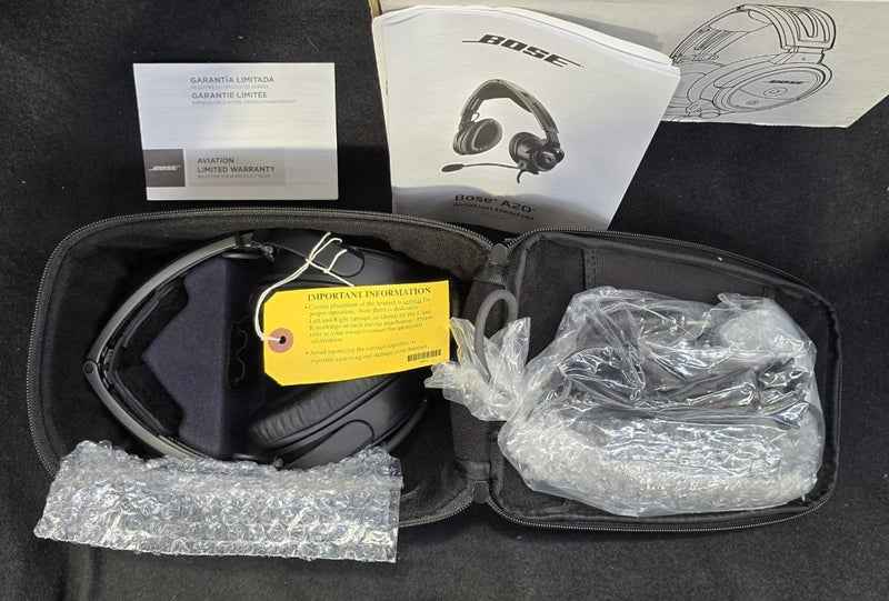 Bose A20 Fixed Wing Aviation Headset with Bluetooth ~Low Reserve~ (PU37 ) B Carousel 2