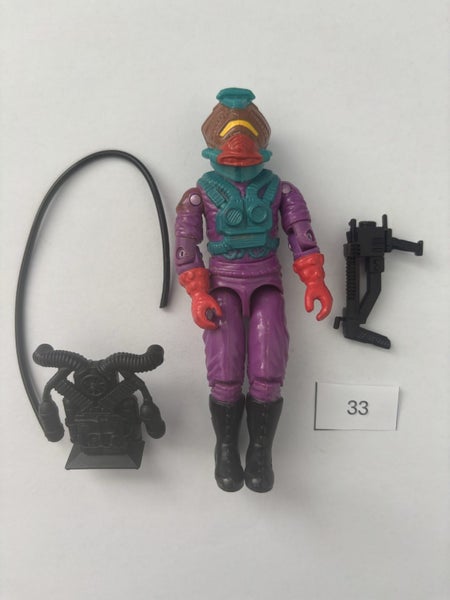 GI Joe Toxo-Viper Complete 1988 Vintage 3.75 Hasbro Lot 33 Carousel 1