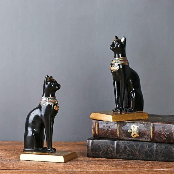 Ancient Egyptian Cat Bookshelf Bookend Set Of 2 Carousel 5