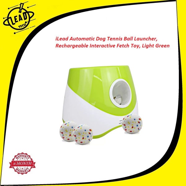 Automatic Dog Tennis Ball Launcher, Rechargeable Interactive Fetch Toy Carousel 1