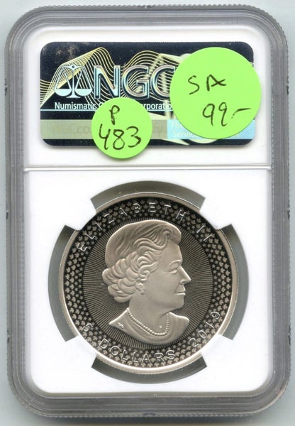 2019 Canada $5 Maple Leaf NGC Modified PF70 Silver Coin Pride Two Nations Carousel 2