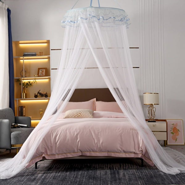Bed Canopy, Princess Bed Curtain Net for Single to King Size,Bedroom Decorati Carousel 1