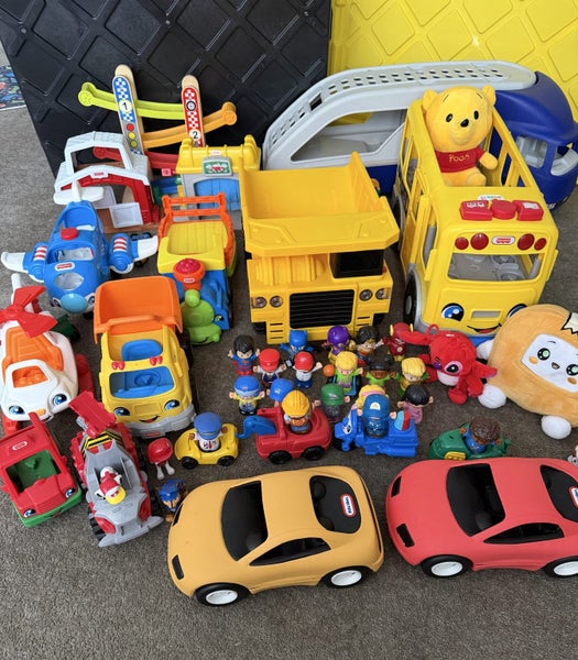 Bulk Toddler Toys (Fisher-Price, Little People Cars & Bus) Carousel 1