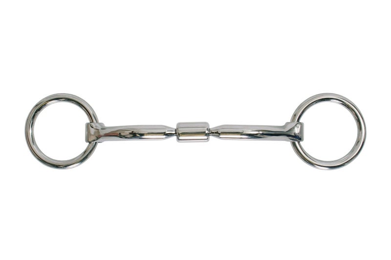 Platinum Platinum Loose Ring Snaffle with Roller Carousel 1