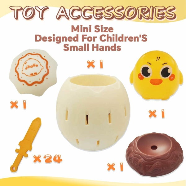 Kids Board Games Pirate Bucket Plug-In Chick Party Trick Parent-Child Carousel 5