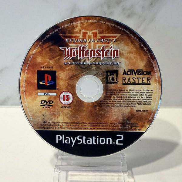 PS2 • Wolfenstein - Return to Castle - Operation Resurrection • Loose Disc Carousel 1
