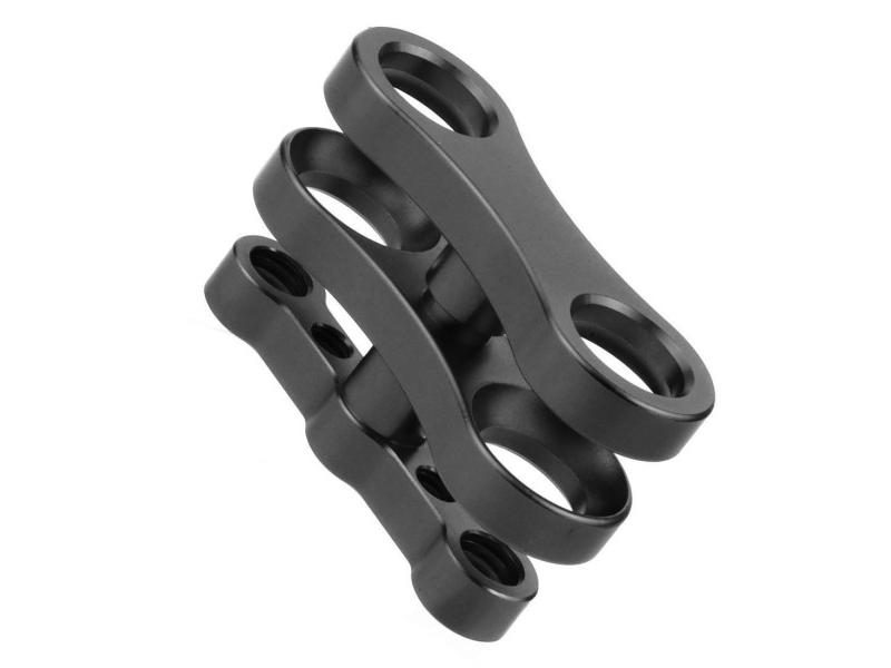 CNC Tripod Butterfly Clip Clamp 2 3 Open Hole Diving Light Bracket Connector Carousel 1