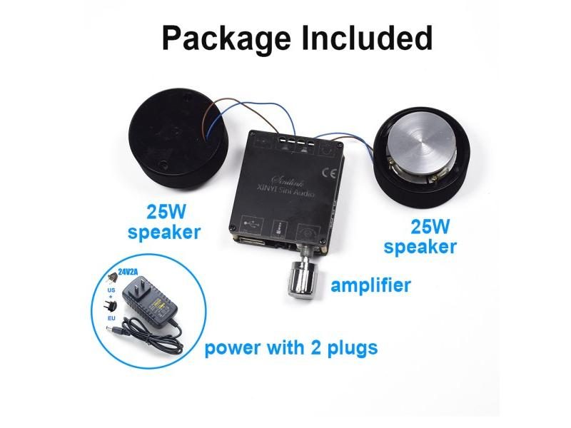 Set Sale 2*25W 2.0 HIFI Portable Resonance Vibration Speaker Full Range Audio Carousel 1