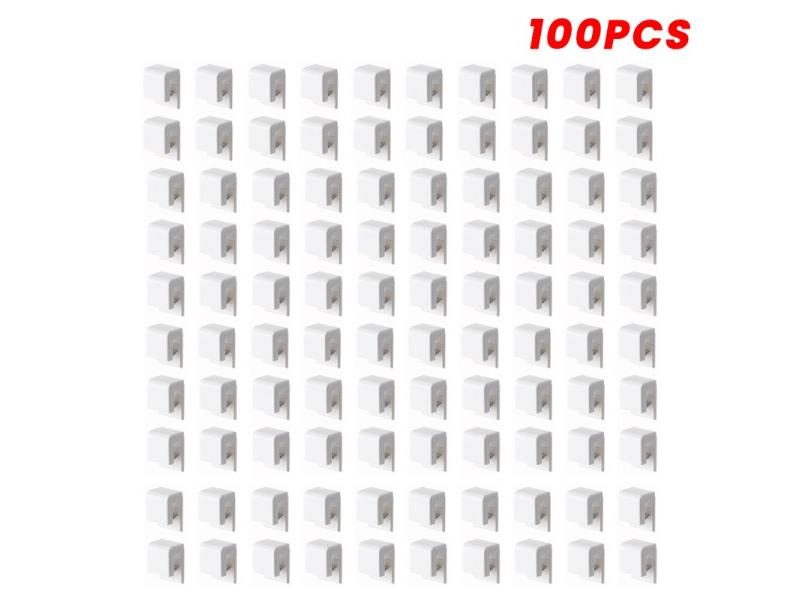 1-100pcs Punch-free Toothbrush Holder Wall-mounted Toothpaste Holder Storage Carousel 1