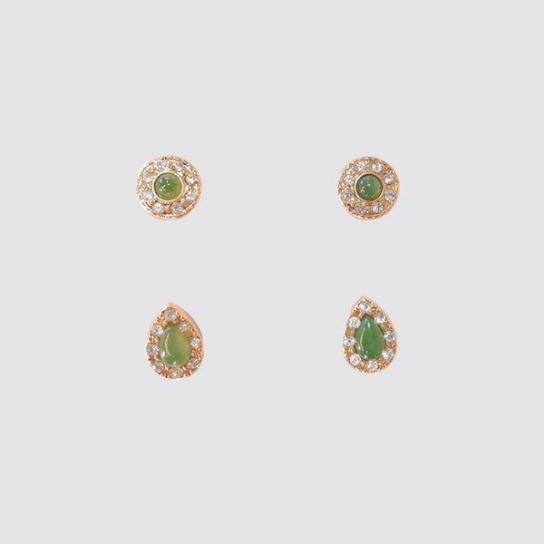Jade Earrings - 'Teardrops' Carousel 1