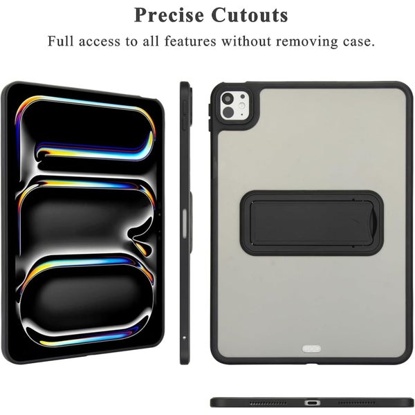 Thin Kickstand Case for iPad Pro 13" (M4/M5) 2024/2025 - Black Foldable Carousel 5