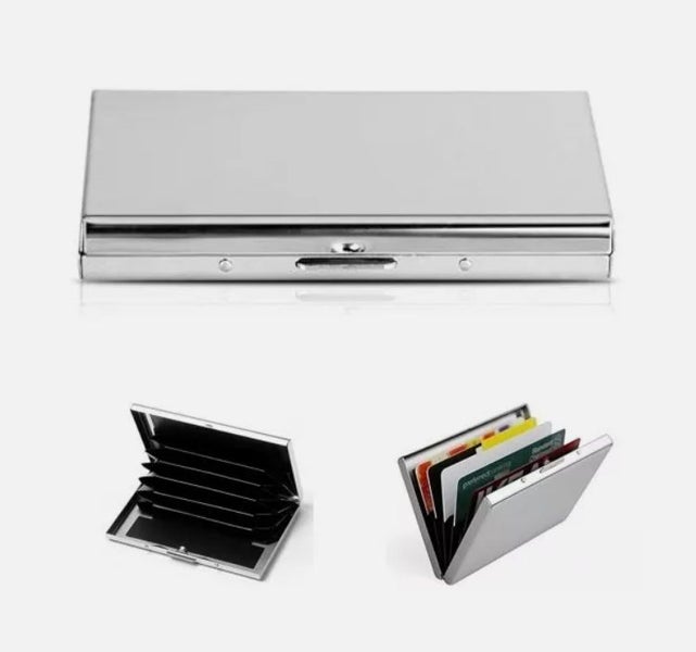 Credit Card ID Holder Money Wallet Pocket Box Stainless Steel Carousel 1