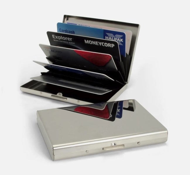 Credit Card ID Holder Money Wallet Pocket Box Stainless Steel Carousel 2