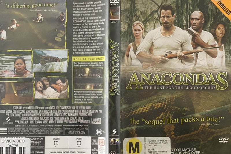 Anacondas DVD (thriller) #1160