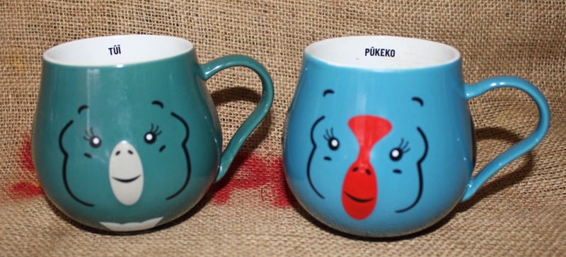 2x Bell Tea Mugs - Pukeko & Tui (BD52) Carousel 1