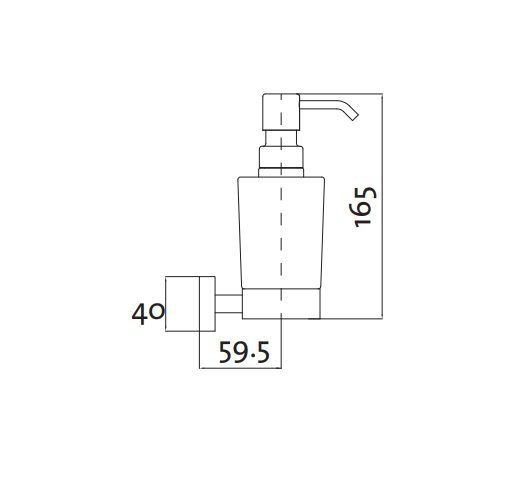 Bathroom Soap Dispenser – Gun Metal. Wall Mount Carousel 2