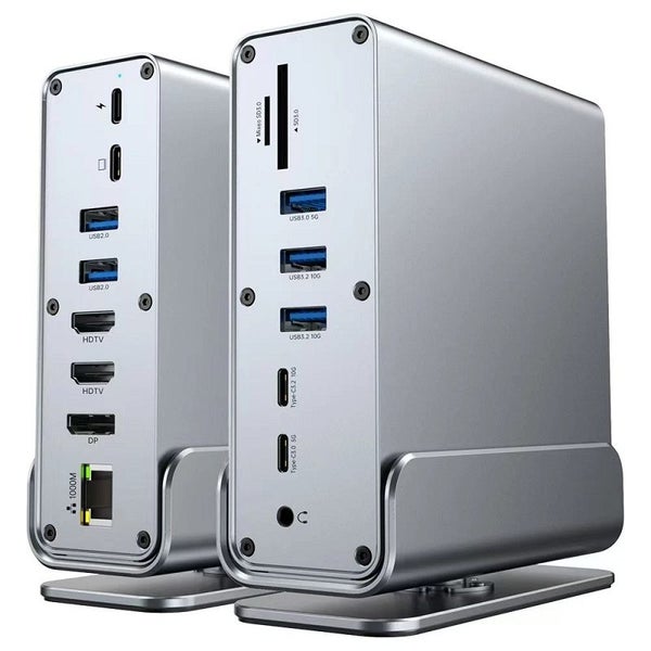 15-in-1 USB-C Hub Dock with HDMI, USB 3.0, 100W PD, Ethernet, SD/TF & Audio Carousel 2