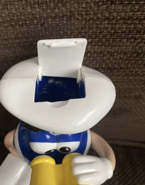 MSMs BLUE M&M Sailor Navigator 5.50" Mini Candy Dispenser RARE from 2006 Carousel 2