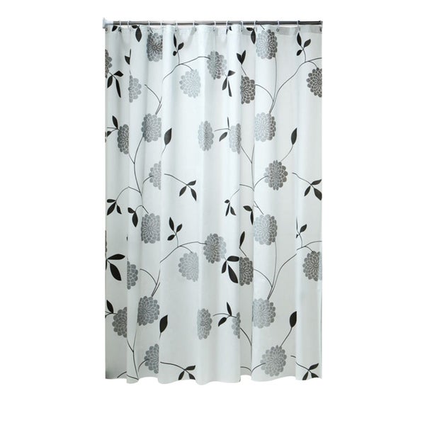 Boho Shower Curtain Set Black and White Shower Curtain Fabric Shower Curtain Carousel 2