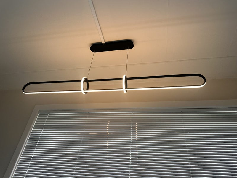 Avenue LED 1.8m Bar Pendant Light – Black Carousel 1