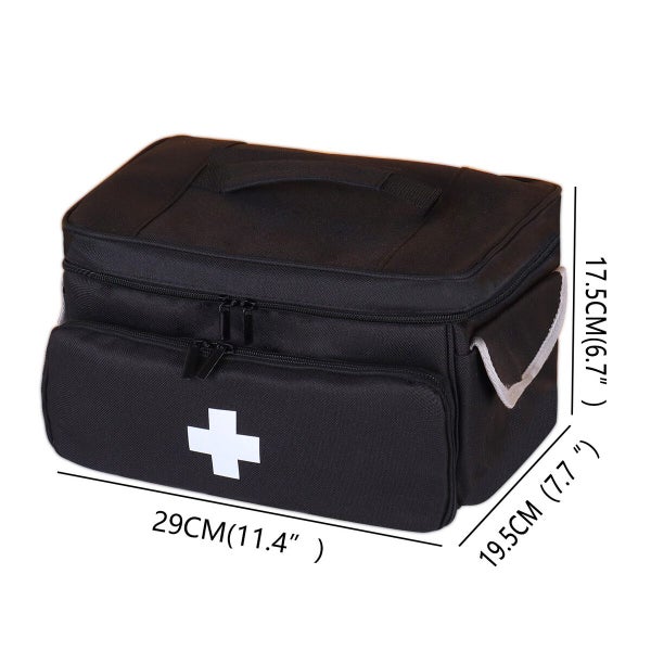 First Aid Bag,Medicine Bag Portable Family First Aid Box for Travel,Home,Office, Carousel 9