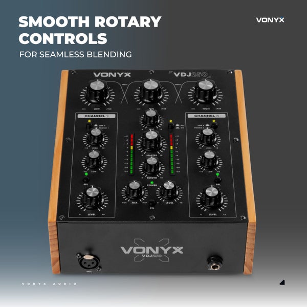 2 Channel DJ Rotary Mixer Carousel 14