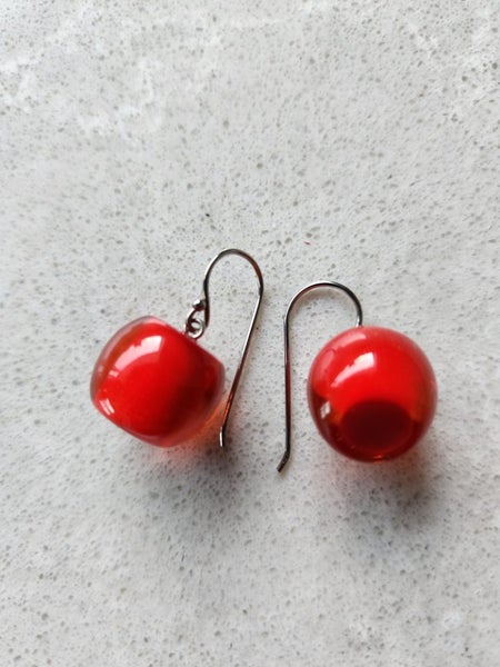 Zsiska red drop earrings Carousel 2