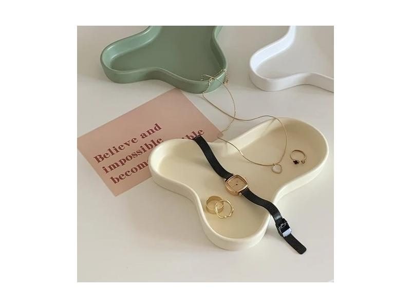 Cloud Plate Ceramic Fruit Dish Dessert Plate Snack Bowl Jewelry Trays Carousel 1