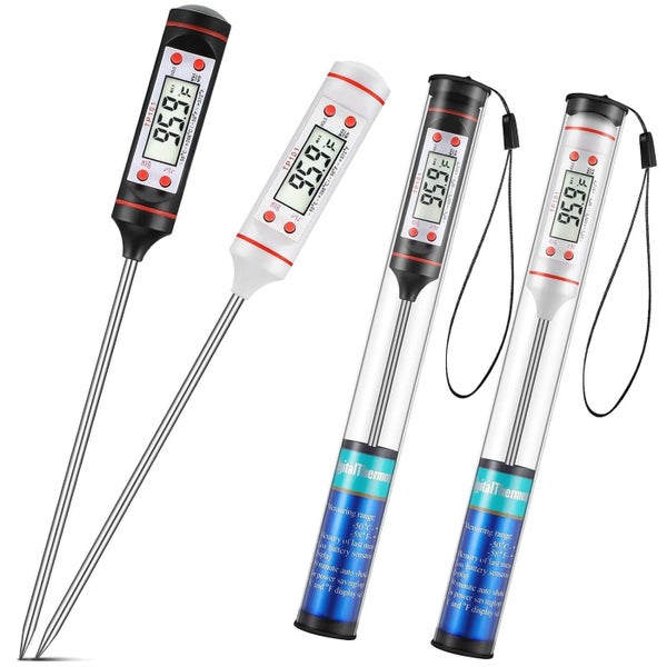Meat Food Thermometer, Digital Candy Candle Thermometer, LCD, Cooking Kitchen Carousel 1