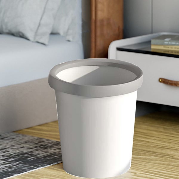 Plastic Small Trash Can Wastebasket, Garbage Container Basket for Bathrooms, Carousel 1