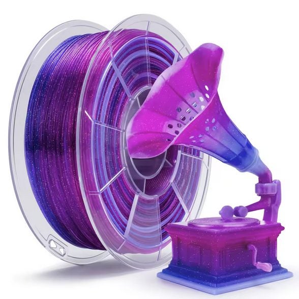 Ziro PLA Gradient Twinkling - Flower Lavender Carousel 1