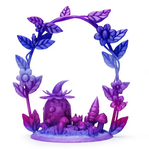 Ziro PLA Gradient Twinkling - Flower Lavender Carousel 2