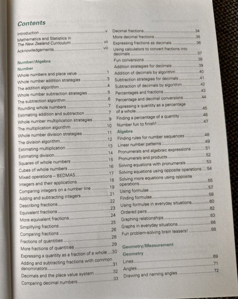Start Right Mathematics Workbook - Year 7 Carousel 2