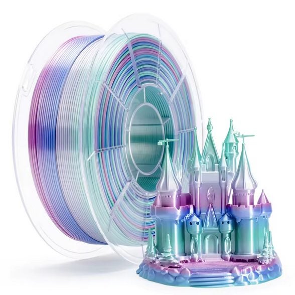 Ziro PLA Gradient Silk - Aqua Sky Carousel 1